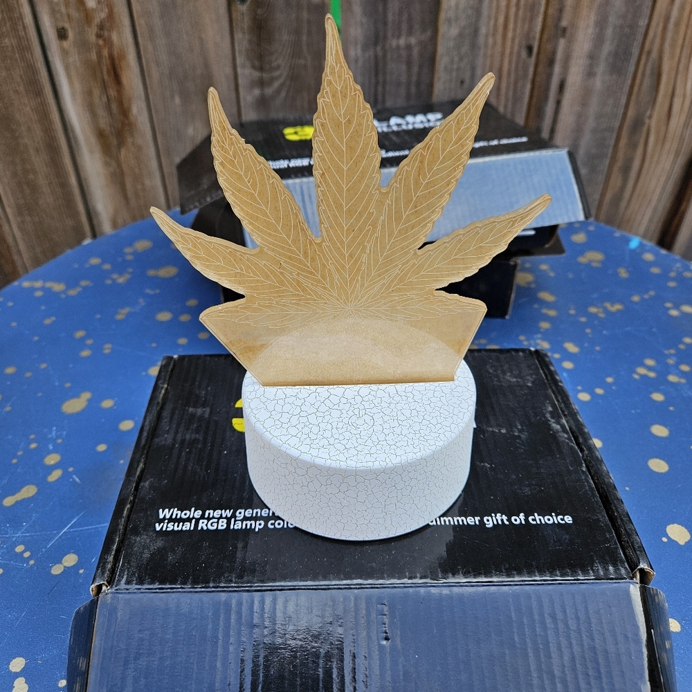 LED Leaf Design Night Light - 2D